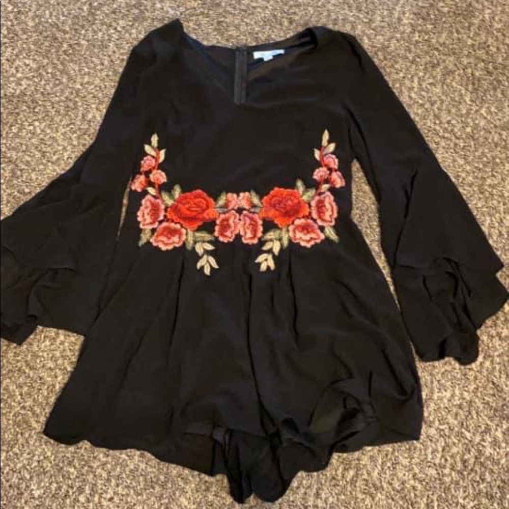 Flowy flower romper